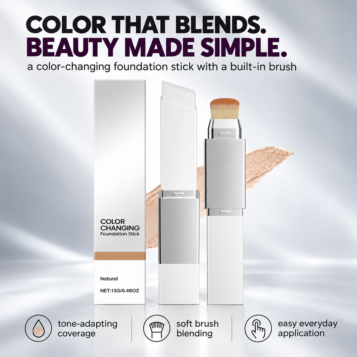 2-in-1 Color Changing Foundation Stick