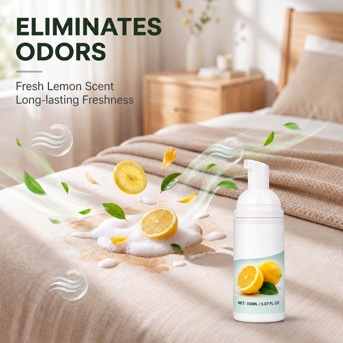 🔥Scented Foam Cleaner - Lemon Scent, Multi-purpose Gentle Stain Remover