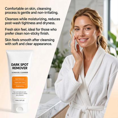 Kojic Acid Brightening Scrub Gel Cleanser Even Skin Tone Facial Wash 🧴