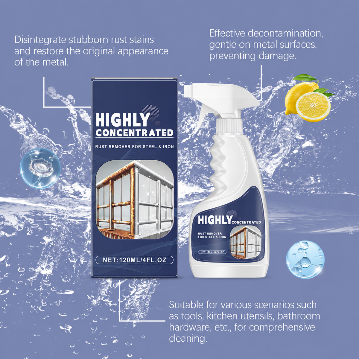 Ultra Concentrated Rust Remover – Fast-Acting Metal Cleaner