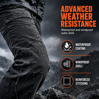 🔥👖Men’s Fleece-Lined Tactical Cargo Pants – Warm Winter Outdoor Trousers