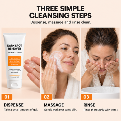 Kojic Acid Brightening Scrub Gel Cleanser Even Skin Tone Facial Wash 🧴