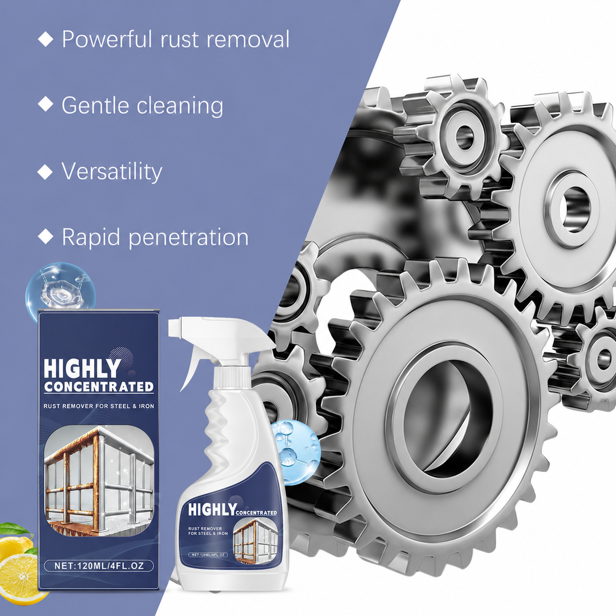 Ultra Concentrated Rust Remover – Fast-Acting Metal Cleaner