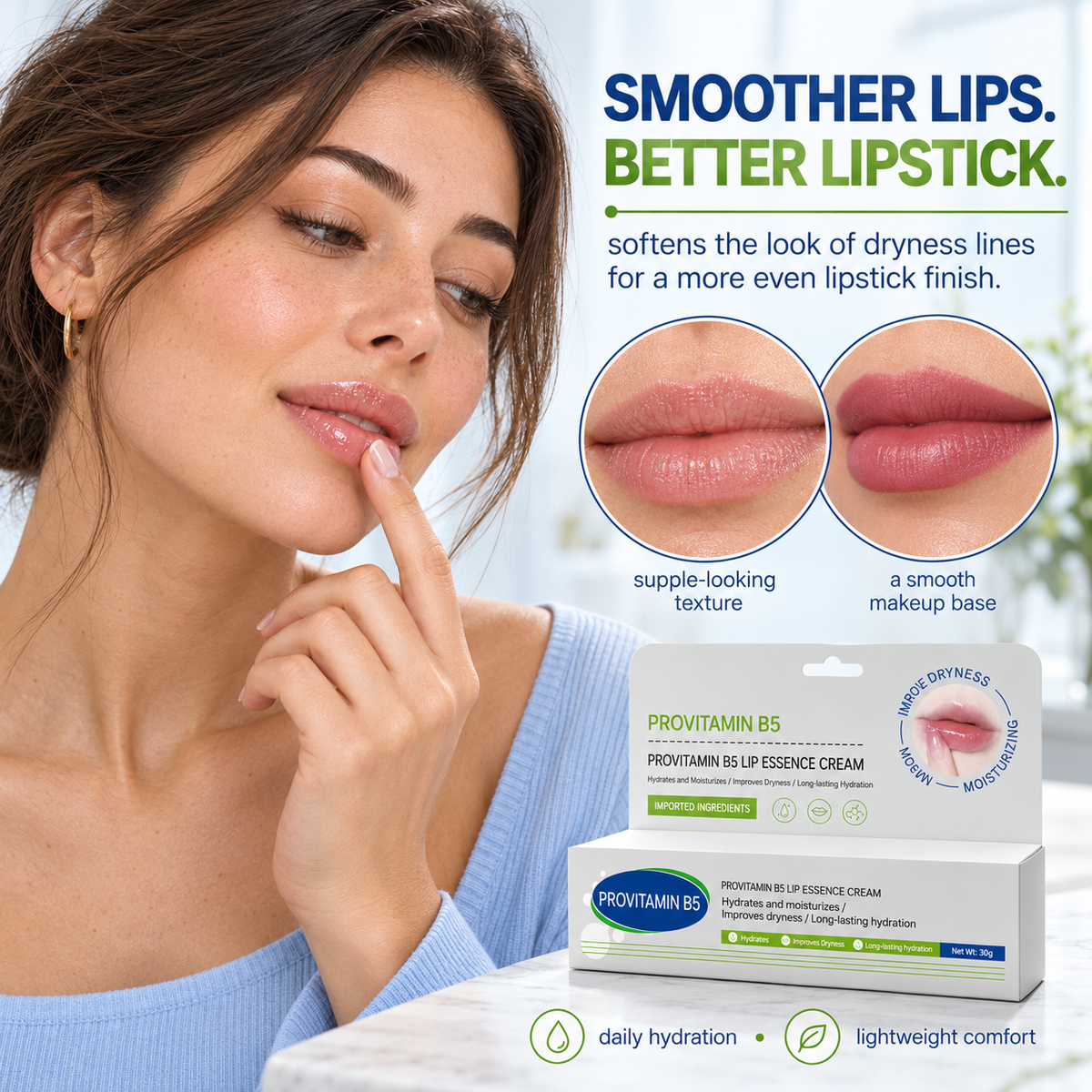 💋 Vitamin B5 Lip Cream - Soothe Dry Lips With Pro