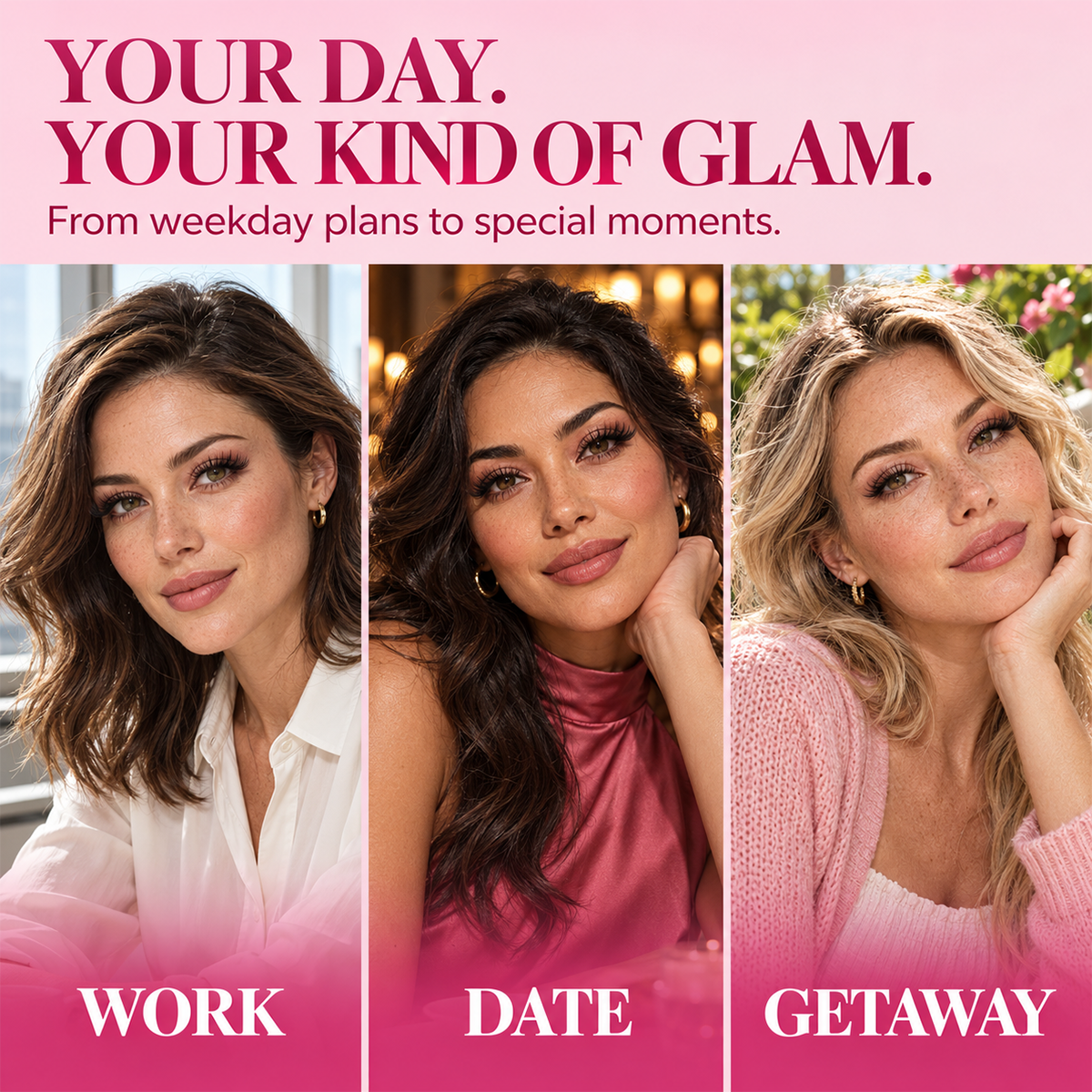 🌺Glue-Free Self-Adhesive Lashes – 3-Second, Natural & Reusable