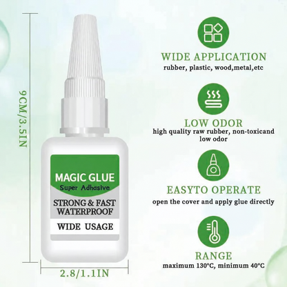 4PCS Fast-Setting Super Glue, Liquid Cyanoacrylate Adhesive for Multi-Material Repair & DIY Projects 🛠️