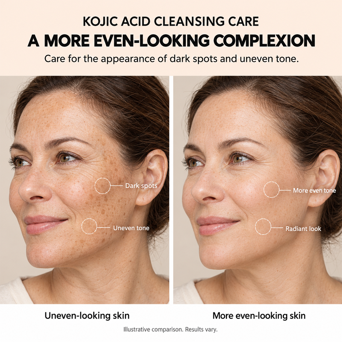 Kojic Acid Brightening Scrub Gel Cleanser Even Skin Tone Facial Wash 🧴