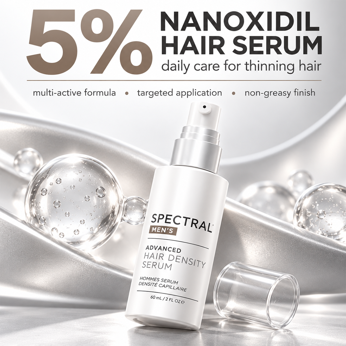 Mens Hair Serum w/ Nanoxidil 5%