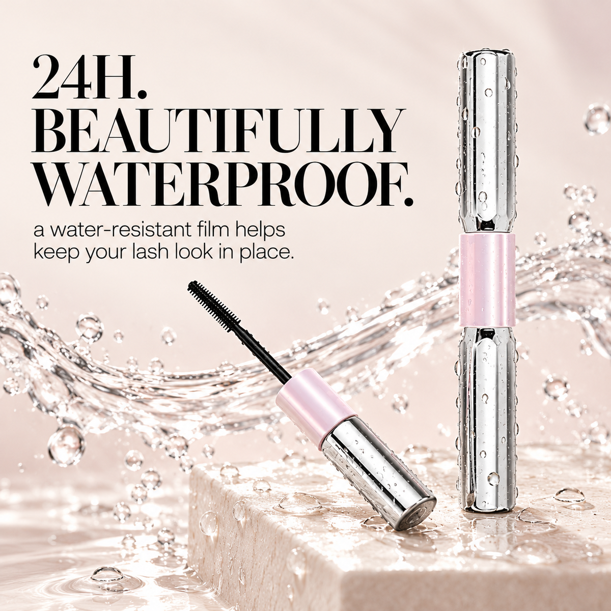 ✨ Double-Ended Waterproof Volumizing Mascara – Lengthening & Defining Lash Duo