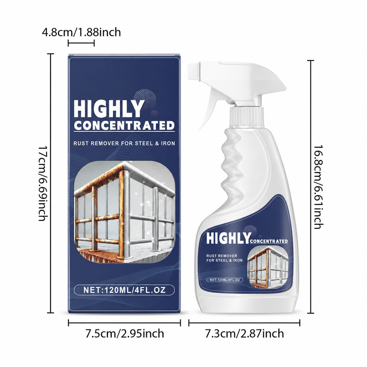 Ultra Concentrated Rust Remover – Fast-Acting Metal Cleaner