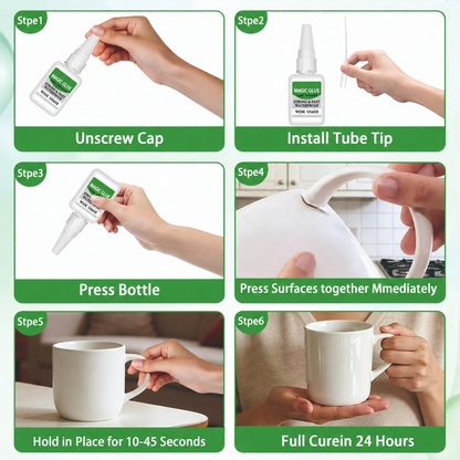 4PCS Fast-Setting Super Glue, Liquid Cyanoacrylate Adhesive for Multi-Material Repair & DIY Projects 🛠️