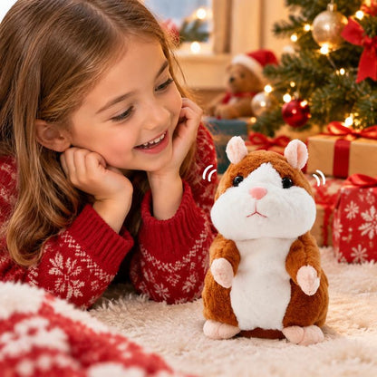 ✨Talking Hamster Plush – repeats whatever you say, auto head-shaking, hilarious fun for kids & adults.🎁
