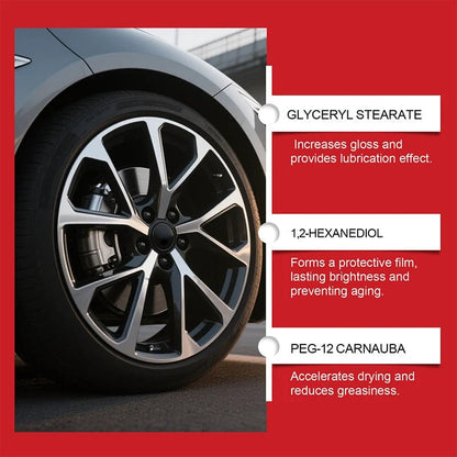 🚗 Tire Shine Balm with Applicator Sponge – Deep Black Finish & Tire Care