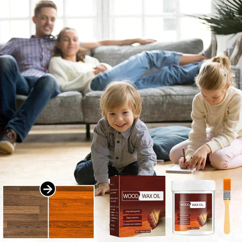 Wood Cleaner & Polish 3.5 Oz- Comes with Premium Brush