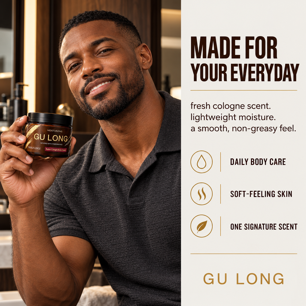 ✨ Scented Body Butter Cologne – Long-Lasting Fragrance & Moisturizing Skin Care