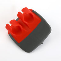 Red + dark gray