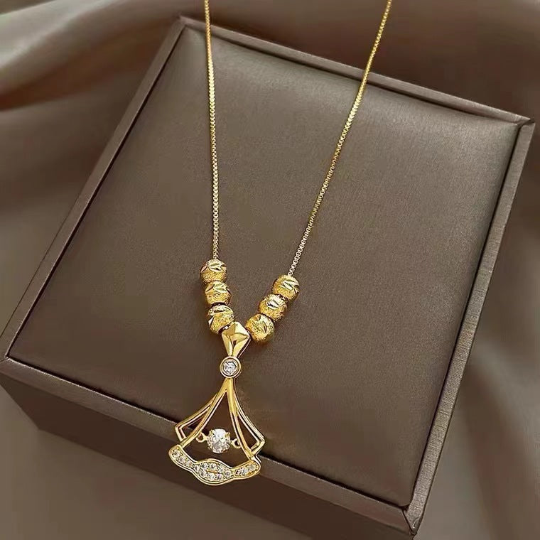 ✨Ginkgo Leaf Clavicle Necklace for Women｜Elegant Quiet Luxury Unique Design