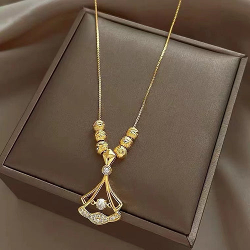 ✨Ginkgo Leaf Clavicle Necklace for Women｜Elegant Quiet Luxury Unique Design
