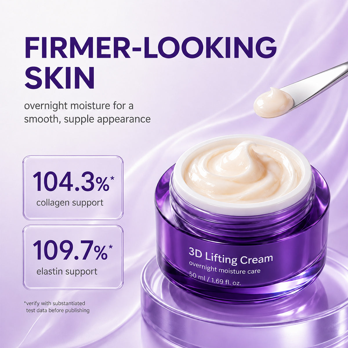 🔥3D Lifting Cream 1.7 fl oz | Advanced Korean Facial Night Cream 2026