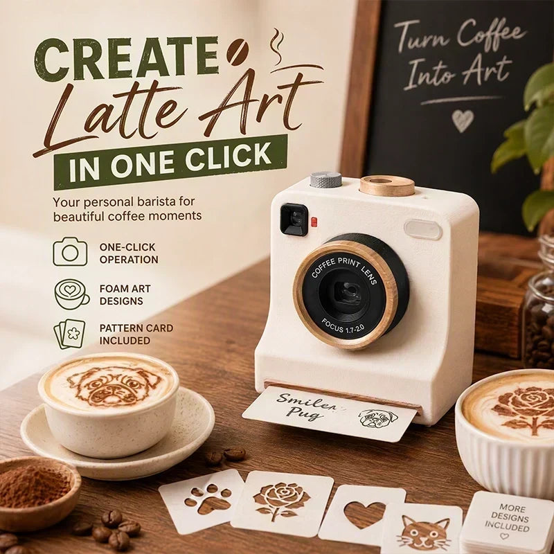 ☕🎨 Smart Latte Art Maker Camera Tool – Create Beautiful Latte Designs at Home