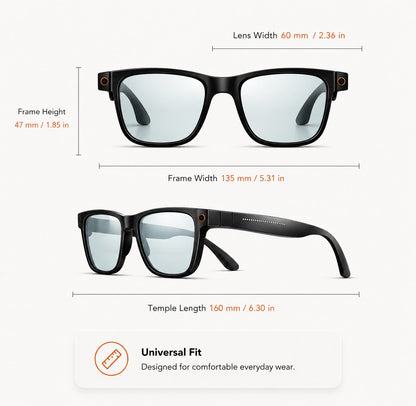 👓AI Smart Glasses with 4K POV Camera, Translation & AR Navigation 🎥