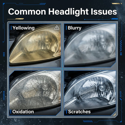 🔥✨Car Headlight Restoration Kit – Polish Foggy & Oxidized Headlights In Minutes