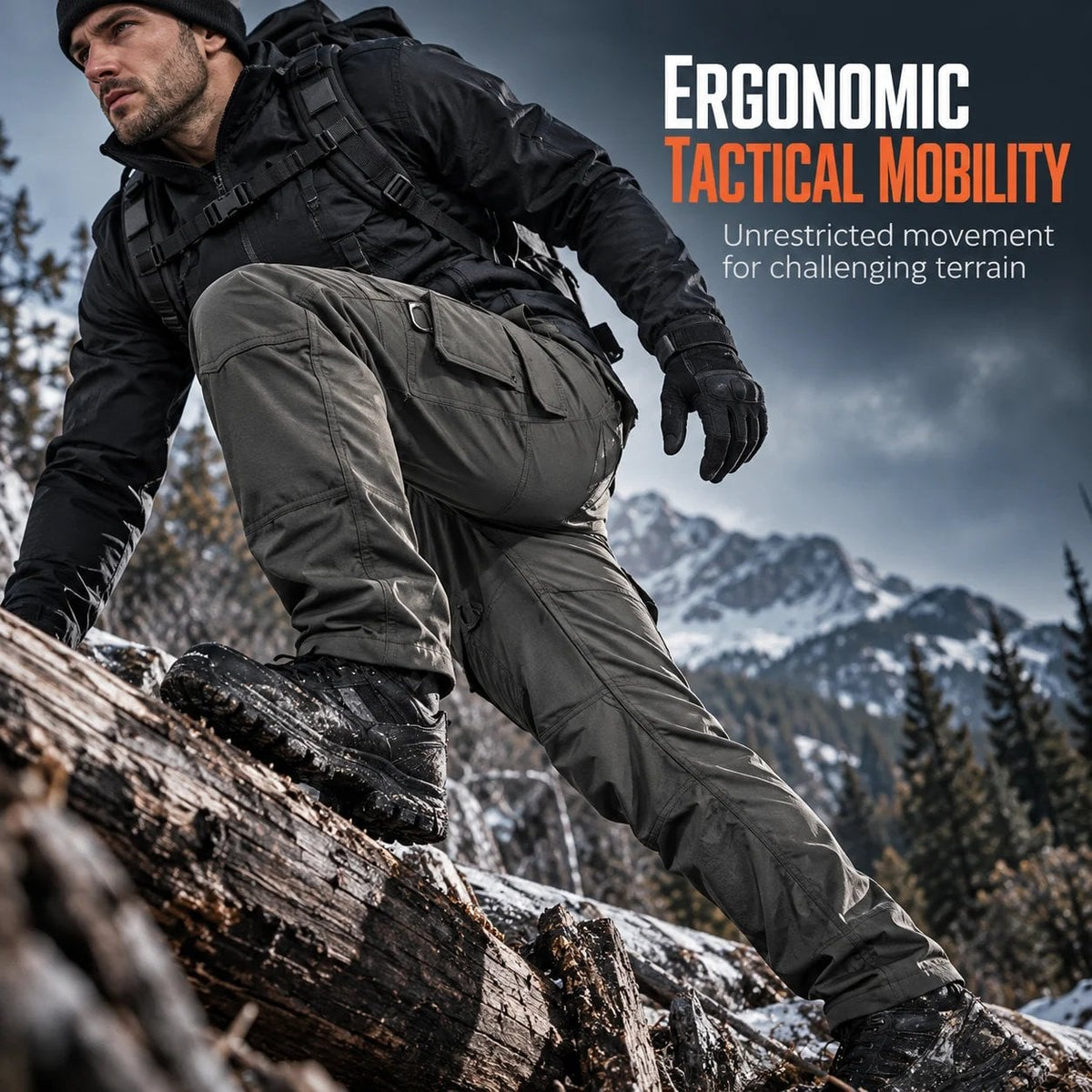 🔥👖Men’s Fleece-Lined Tactical Cargo Pants – Warm Winter Outdoor Trousers