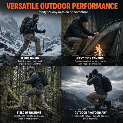 🔥👖Men’s Fleece-Lined Tactical Cargo Pants – Warm Winter Outdoor Trousers