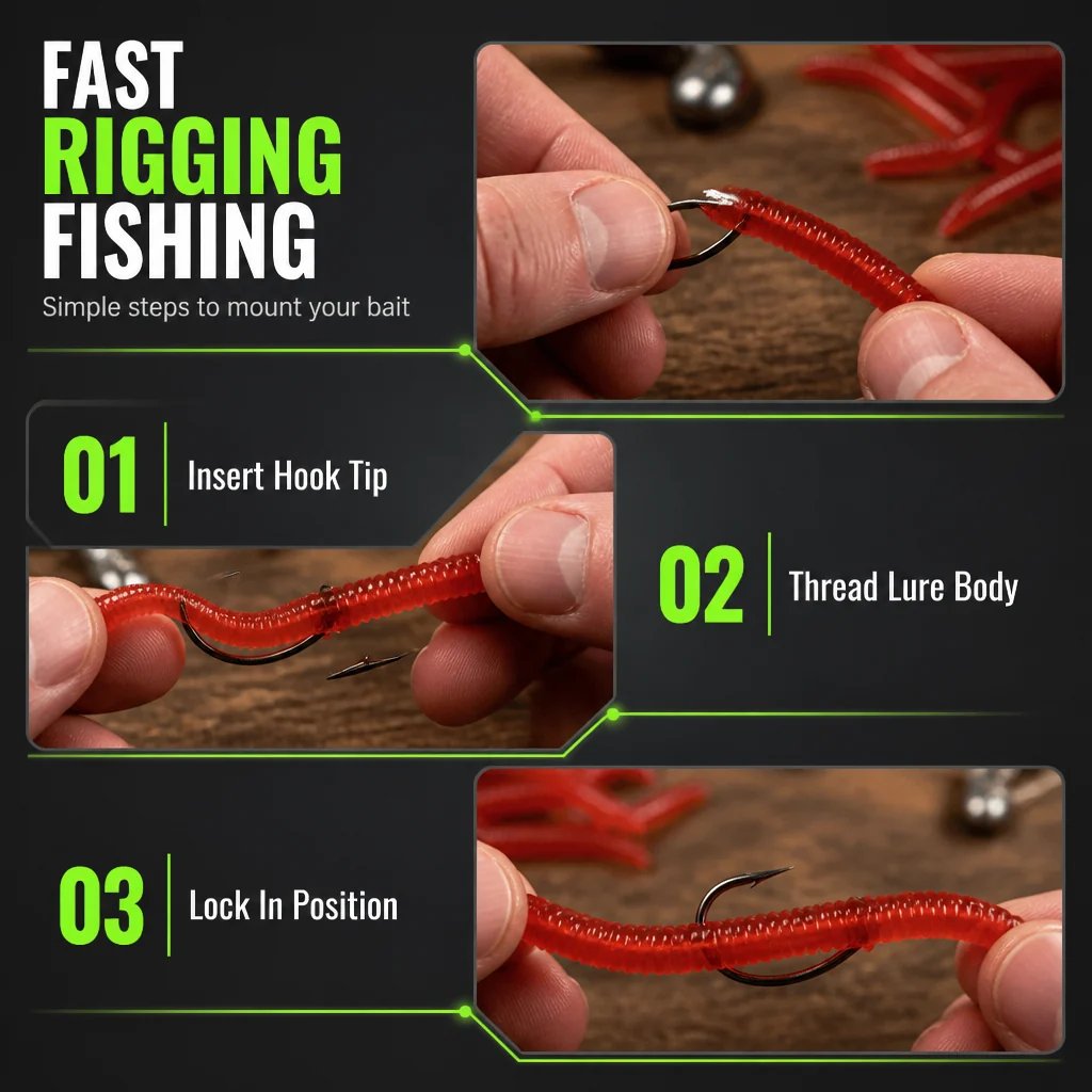 🎣 Scented Earthworm Fishing Lures – Soft Artificial Baits for Freshwater & Saltwater，Pack of 50 pcs🪱