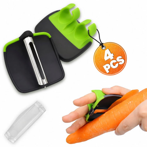 4-Piece Palm-Fit Finger Peeler Set