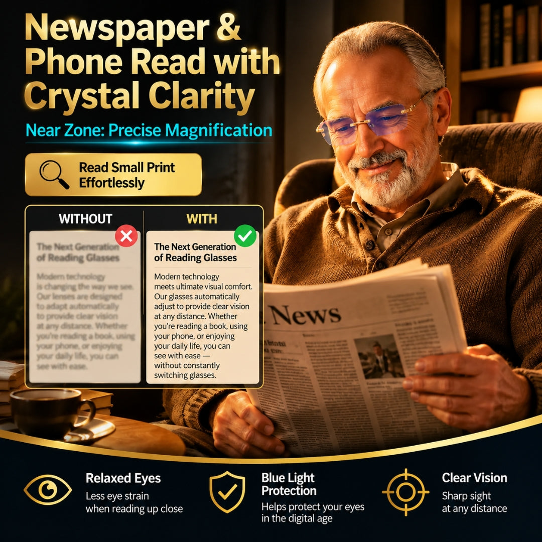 🔥No Eye Exam & No Lens Switching - A Glasses Revolution!