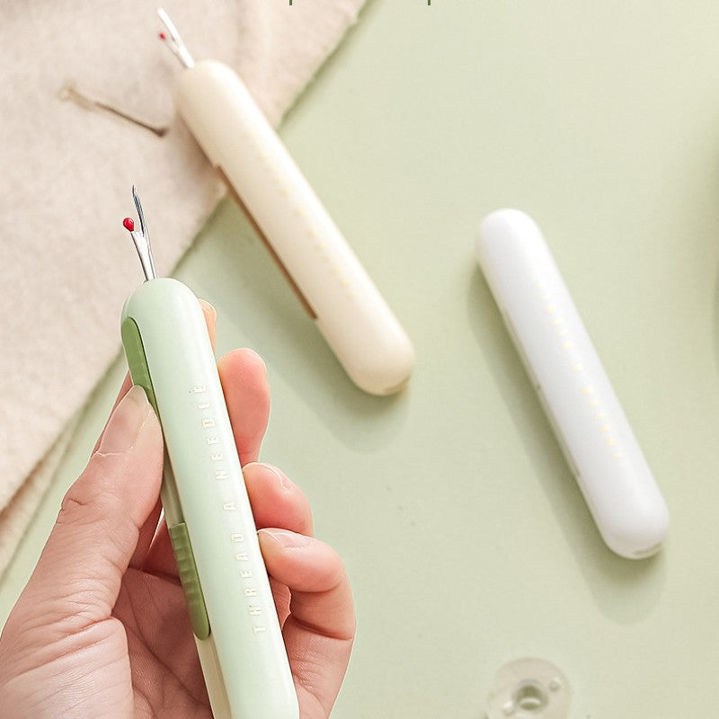 🧵 Thread Needles Easily! Easy-Grip Needle Threader