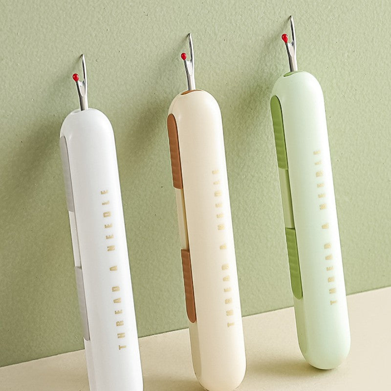 🧵 Thread Needles Easily! Easy-Grip Needle Threader