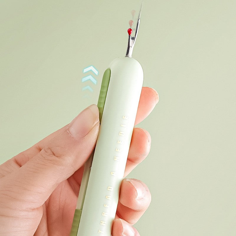 🧵 Thread Needles Easily! Easy-Grip Needle Threader