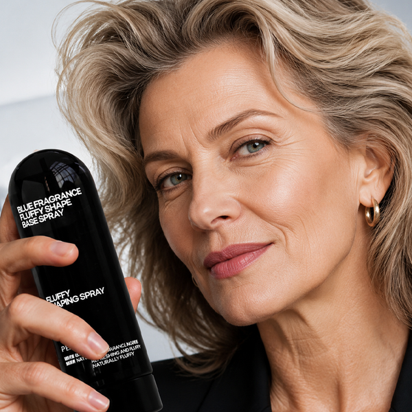 Peach-scented volumizing & setting spray—for lightweight, bouncy hair and long-lasting hold.