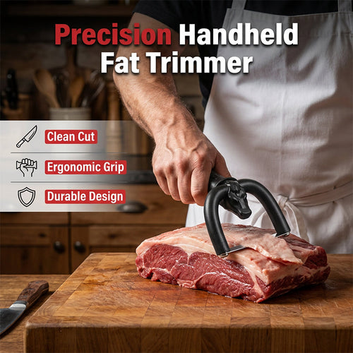 🔥🥩 Handheld Fat Trimmer for Beef & Pork, Portable Meat Fat Remover Tool