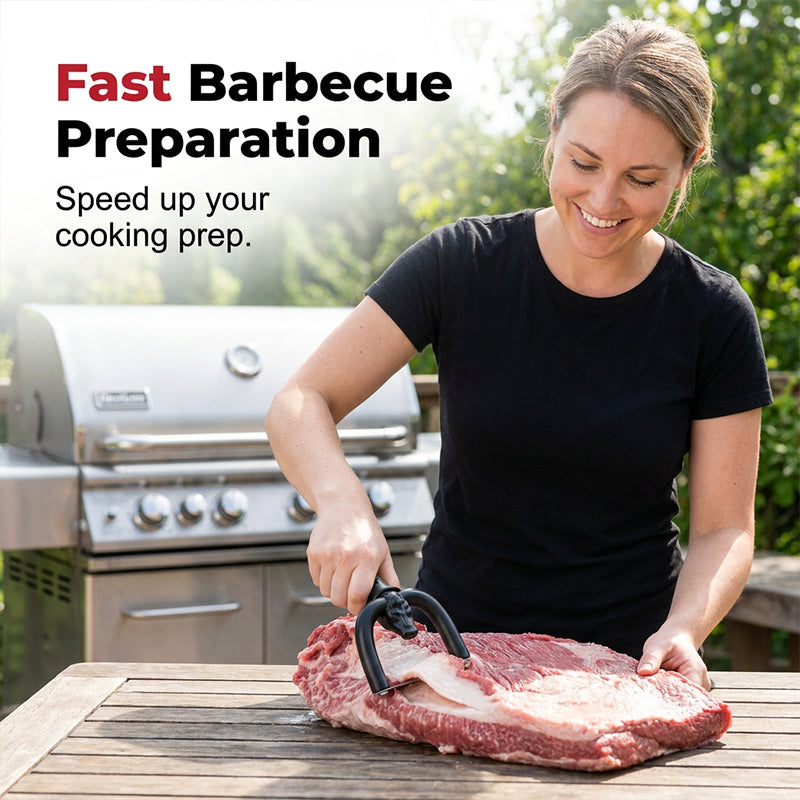 🔥🥩 Handheld Fat Trimmer for Beef & Pork, Portable Meat Fat Remover Tool