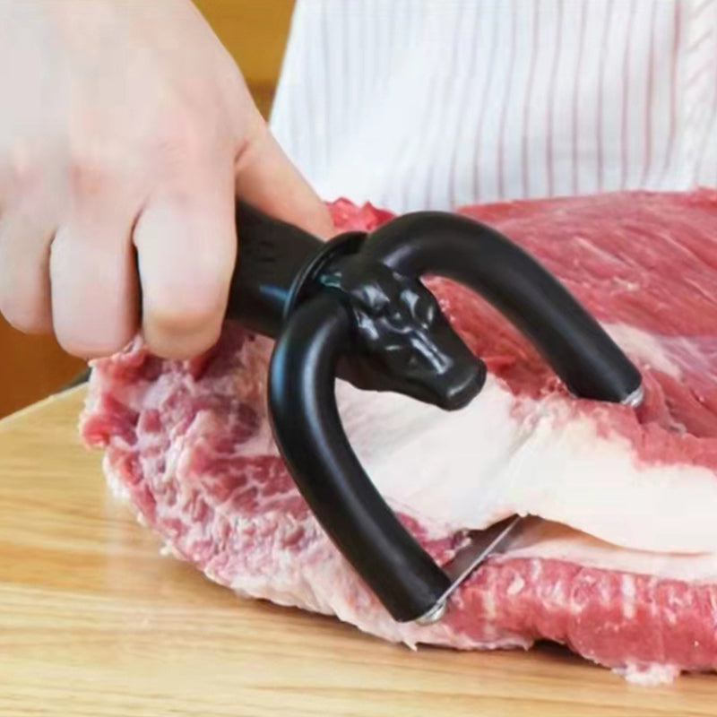 🔥🥩 Handheld Fat Trimmer for Beef & Pork, Portable Meat Fat Remover Tool