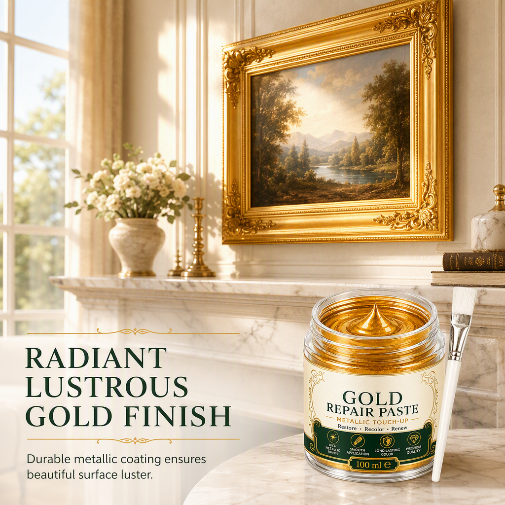 ✨ Metallic Gold Refinishing Paste – Restore Shine to Faded Gold Surfaces