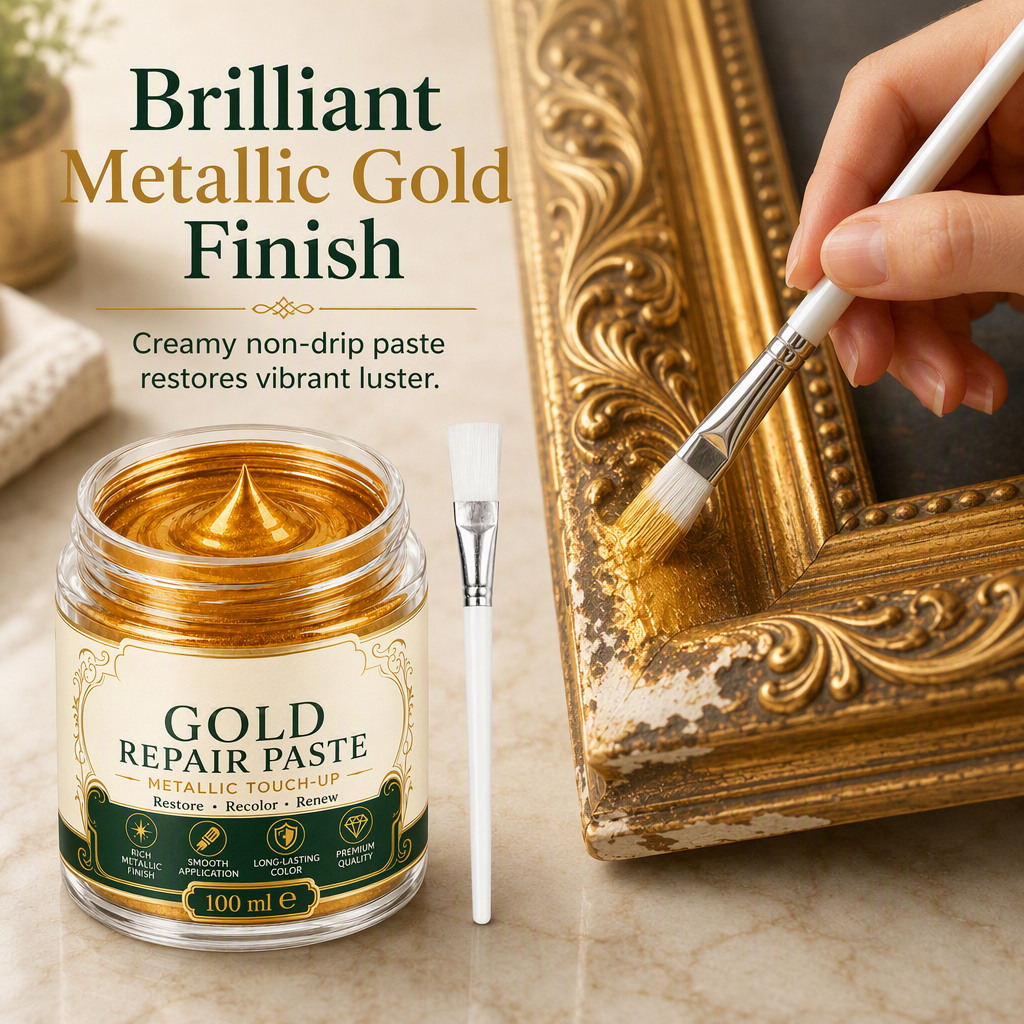 ✨ Metallic Gold Refinishing Paste – Restore Shine to Faded Gold Surfaces