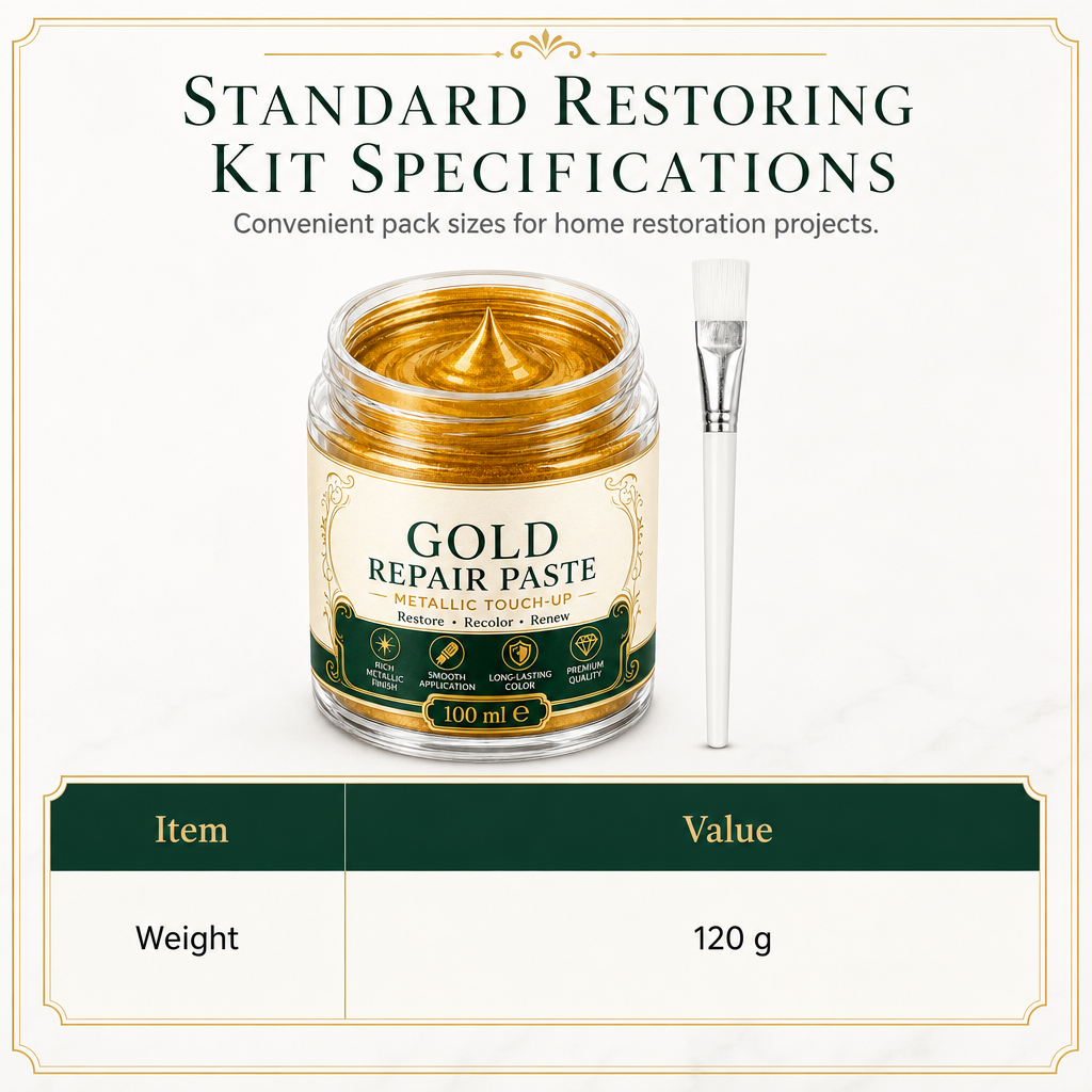✨ Metallic Gold Refinishing Paste – Restore Shine to Faded Gold Surfaces