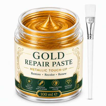 ✨ Metallic Gold Refinishing Paste – Restore Shine to Faded Gold Surfaces