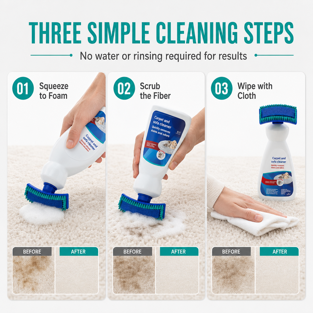 🧼 Waterless Fabric & Carpet Cleaner