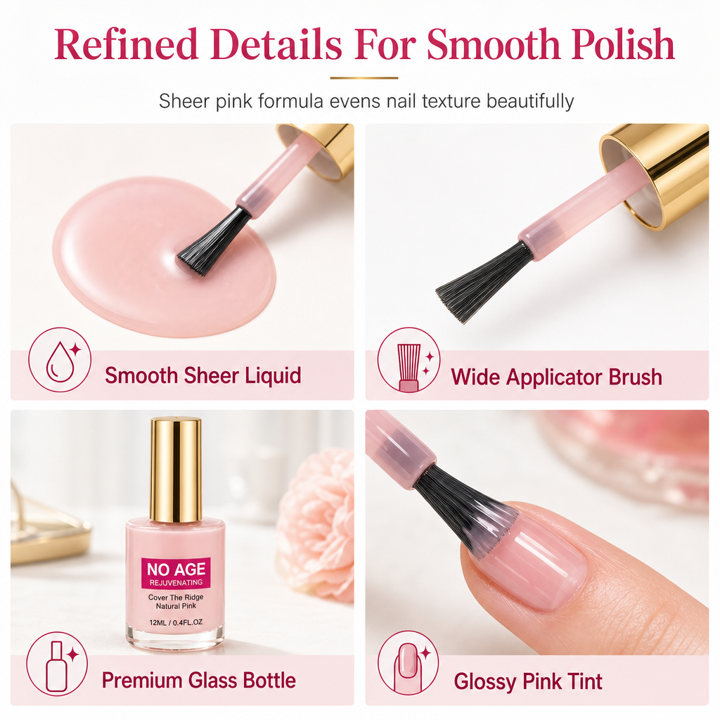 🔥Smooth Nail Ridges Instantly! Natural Ridge Filler