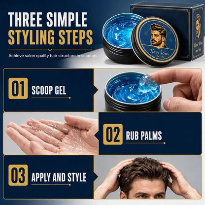 💈Cologne Scented Men's Hair Wax Pomade, Matte Finish Strong Hold Volumizing Hair Styling Wax