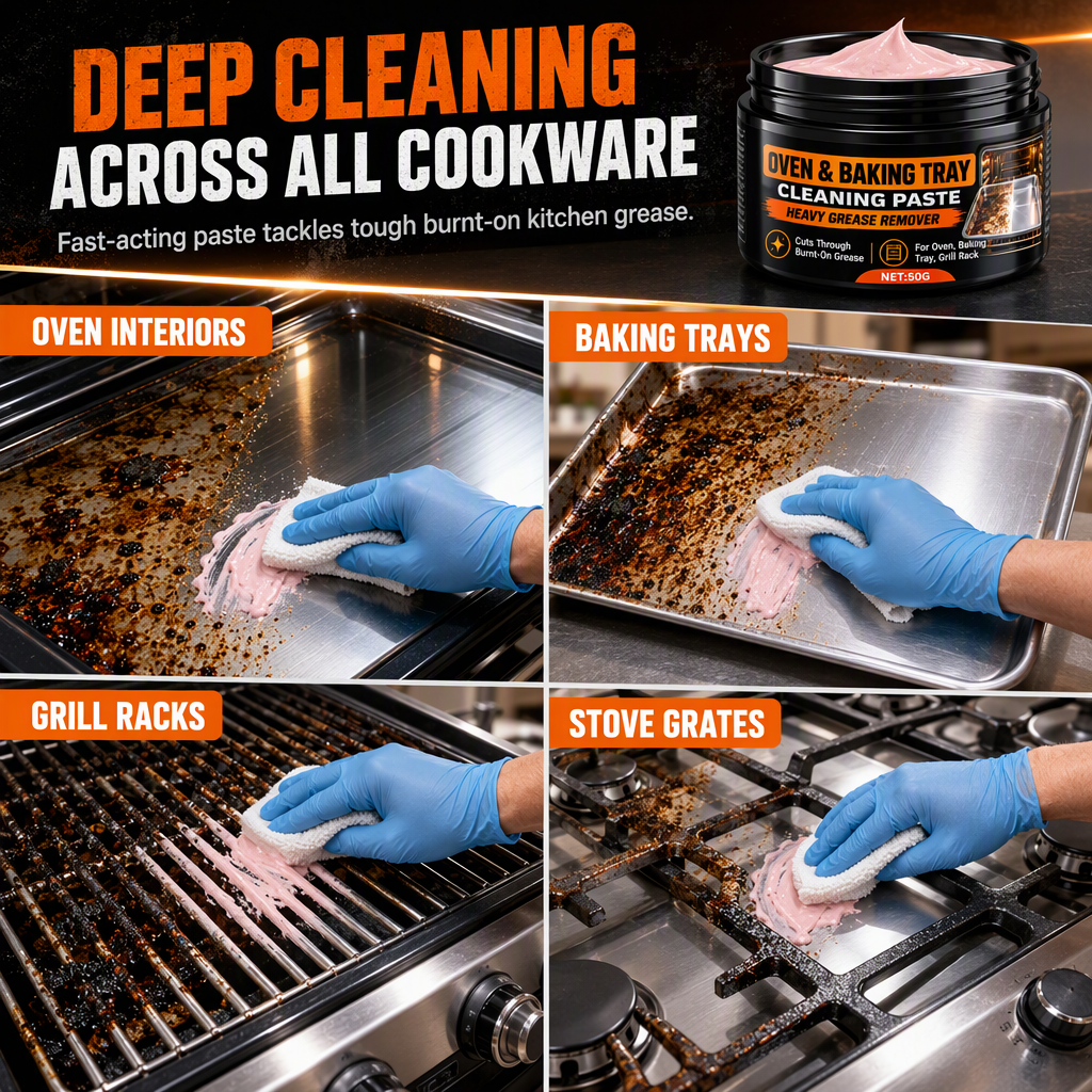Heavy-Duty Grease Remover Paste – Removes Burnt-On Grease & Stubborn Stains