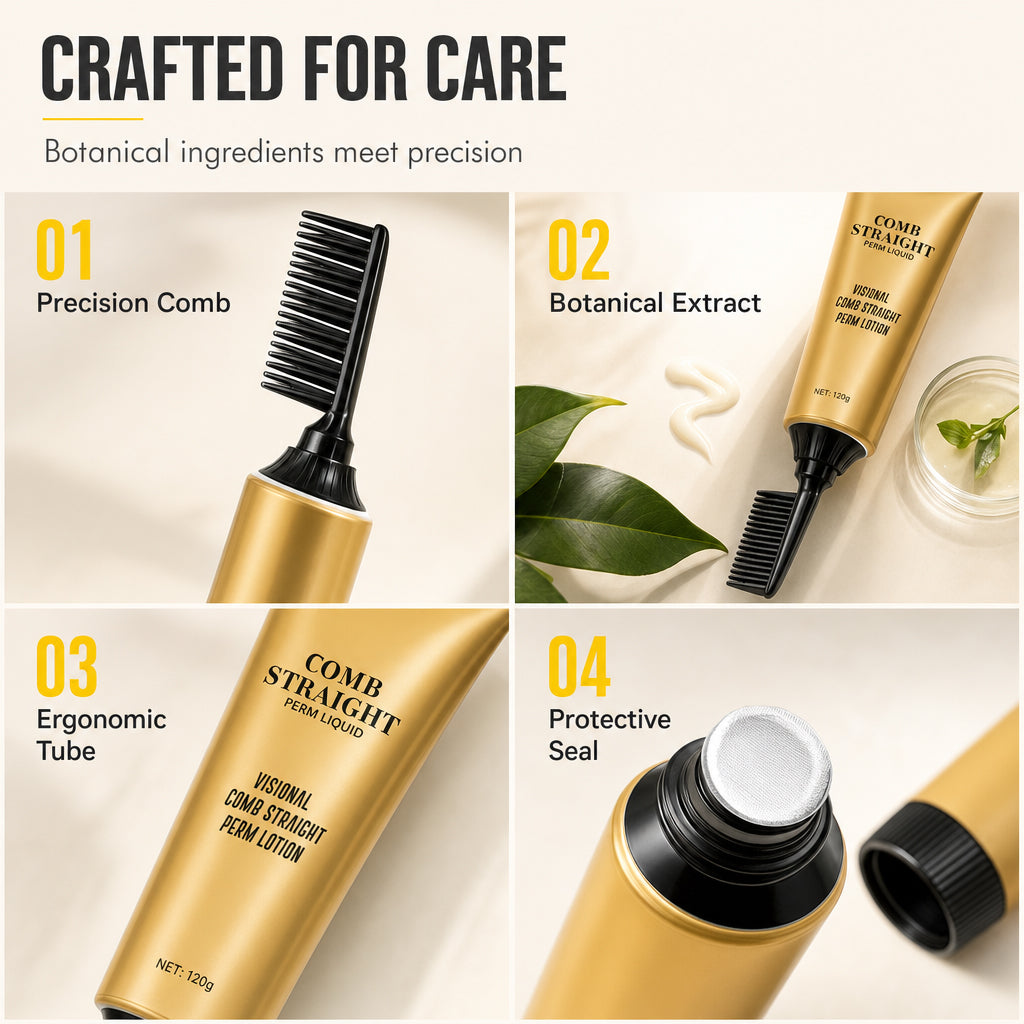 ✨ Protein Hair Straightening Cream with Comb – Smooth, Sleek & Frizz-Control Styling