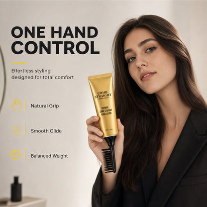 ✨ Protein Hair Straightening Cream with Comb – Smooth, Sleek & Frizz-Control Styling