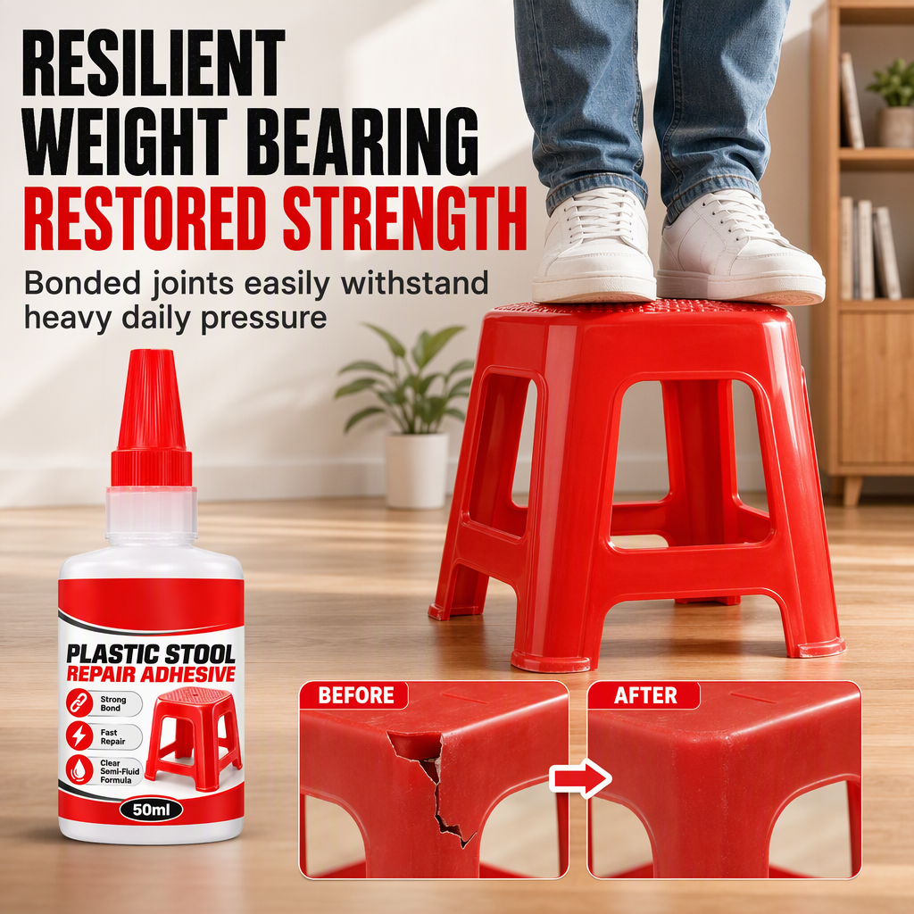Repair Plastic Cracks Instantly! Clear Adhesive