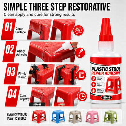 Repair Plastic Cracks Instantly! Clear Adhesive